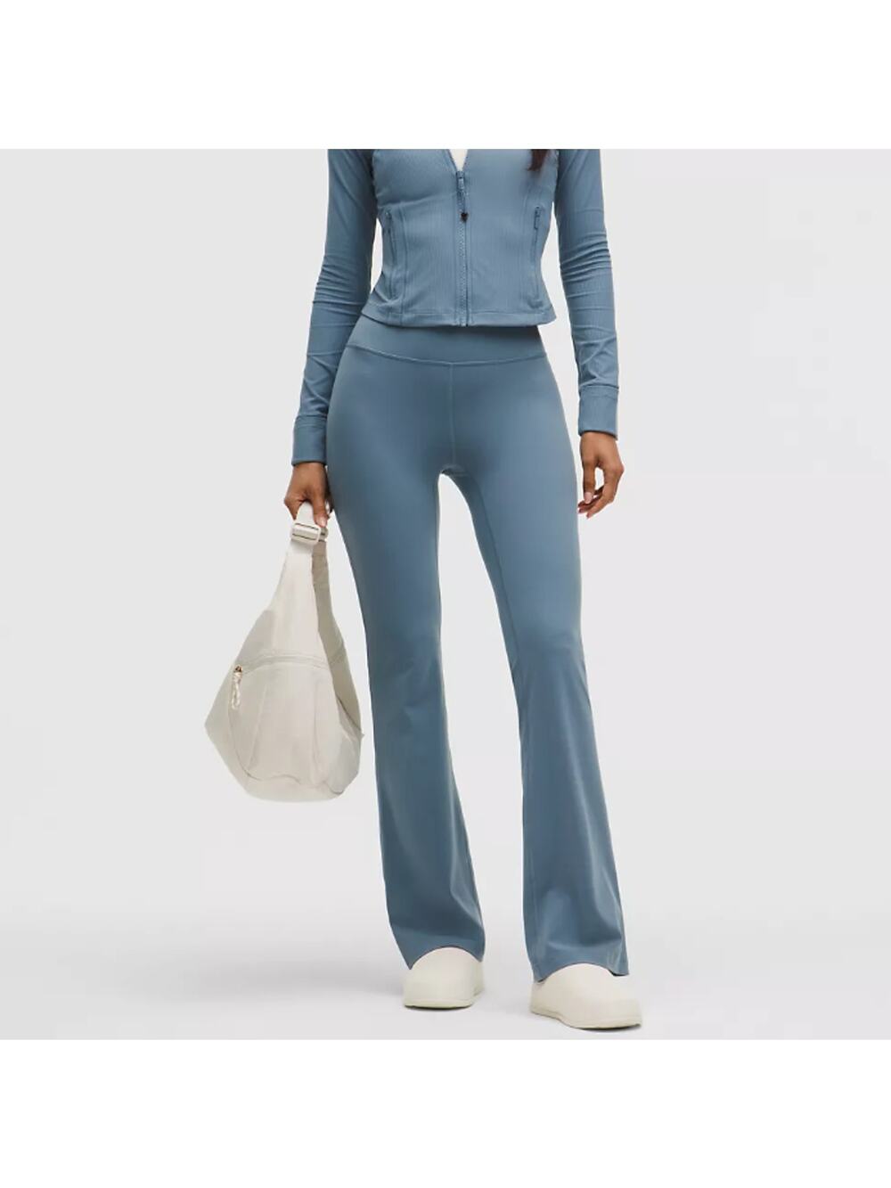 NWT Lululemon Groove Nulu High-Rise Flared Pant Regular in Steel Blue Size 4